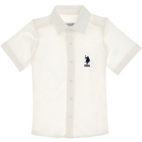 Resim U.s. Polo Assn. Erkek Çocuk Beyaz Gömlek Örme 50300743-vr013 Beyaz 
