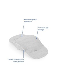 Resim Babyjem Ana Kucağı Bel Desteği Havlu Gri 