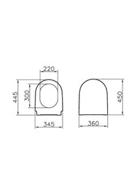 Resim VitrA Nest Trendy Klozet Kapağı Yavaş Kapanır Beyaz 89-003-009 