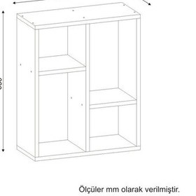 Resim Dekorister Lupus Yan Sehpa Beyaz 