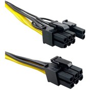 Resim 30Cm 6 Pin Pcı-E To 8 Pin Pcı-E Ekran Kartı Power Çevirici Kablo 