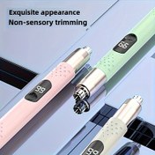 Resim USB Şarj Edilebilir Burun Tüyü Kesici - Erkekler ve Kadınlar için Taşınabilir Elektrikli Tıraş Makinesi, Burun, Kaş ve Kulak Tüyü Bakımı için İdeal, Babalar ve Anneler için Mükemmel Hediye, Kulak Tüyü Kesici | Modern Bakım Aracı | Plastik Vücut, Burun Tüyü Kesici 