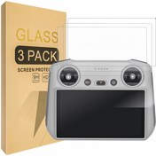 Resim 3 adet DJDI RC/RC2 Uzaktan Kumanda Yüksek Çözünürlüklü Temperli Koruyucu Film DJI Mini4Pro/Mini3Pro/Air3/Mavic3 Uzaktan Kumanda Koruyucu Film ile Uyumlu 9H Sertlik Çizilmeye Karşı Dayanıklılık Aşınma Direnciliği 