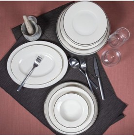 Resim Güral Porselen Harika 26 Parça 6 Kişilik Bone Yemek Takımı 