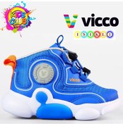 Resim Vicco Vento Phylon Kauçuk Taban Ortopedik Işıklı Çocuk Bot Mavi 