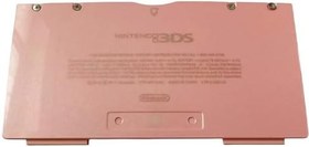 Resim 3DS Ekstra Alt Kabuk Arka Kapak Plakası Pembe Renk Değiştirme, Nintendo 3DS El Oyun Konsolları ile Uyumlu, Yeni DIY Kişiselleştirilmiş Alt Pil Muhafazası Kapak Plakası Aksesuarı 
