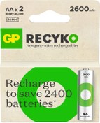 Resim GP ReCyko 270AAHC 2700 Serisi 2600 mAh AA Ni-MH Şarj Edilebilir Kalem Pil 2'li 