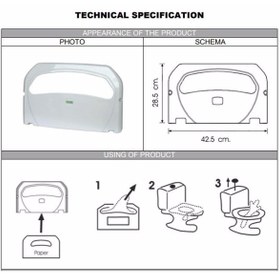 Resim Vialli K7 Klozet Kapak Örtüsü Dispenseri Aparatı 