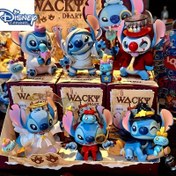 Resim 1 adet Disney Stitch Serisi Figürü - Çoklu Stiller ve Kıyafetler, Dayanıklı Plastik Ev Dekorasyonu, Karışık Renk Tasarımı, Pembe Hayranları ve Koleksiyoncular İçin Mükemmel Hediye 