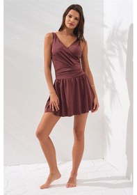 Resim Pierre Cardin 231130 Lena Kruvaze Formlu Şortlu Elbise Mayo Çok Renkli 