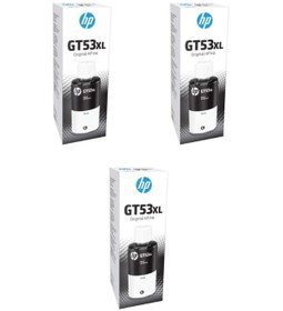 Resim HP Gt53xl Deskjet Gt-5821 Orjinal 3'lü Siyah Mürekkep 