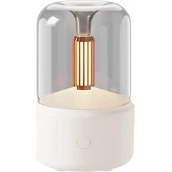Resim 120ML Mum Işığı Aromas Difüzör USB Ev Hava Nemlendiricisi Serin Sis Yapıcı Fogger Esansiyel Yağlar LED Gece Işığı A (Yurt Dışından) 
