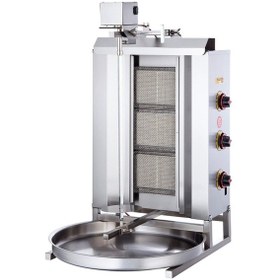 Resim Işıkgaz Silverinox Lpg Tüplü 3 Radyanlı Üstten Motorlu Döner Ocağı 