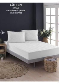 Resim Kapitoneli Fitted Yatak Koruyucu Tek Kişilik Sıvı Geçirmez Alez 