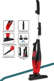 Resim GOLDMASTER Nazar 600 Watt Hazneli Toz Torbasız 2 In 1 Dikey Ve Elde Elektrikli Süpürge 