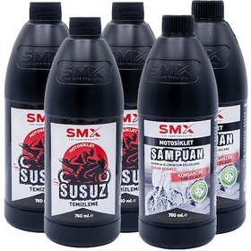 Resim Motosiklet Susuz Temizleme 750 Ml 3 Adet + Motosiklet Şampuan 750 Ml 2 Adet 5 Al, 3 Öde 