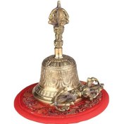 Resim Novahub Meditasyon Duası İçin Vajra Dolgulu Tibet Budist Çanı Bronz El Çanı M M 