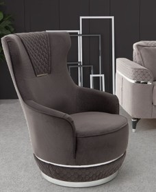 Resim SANDALİE Veyron Berjer Salon&oturma Odası - Antrasit 