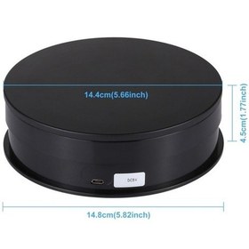 Resim Tongxida 15 Cm Usb Döner Pikap Standı, Siyah, Pratik Ekran Destekçisi Siyah 