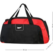 Resim barberri Tam Astarlı Çok Gözlü Ayakkabılık Bölmeli Spor ve Seyahat El ve Omuz Çantası 55 CM 