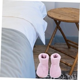 Resim USB Şarjlı Peluş Kadın Kışlık Isıtmalı Ayakkabılar Konforlu Sıcak Isıtıcıları Ev ve Ofis Kullanımı 