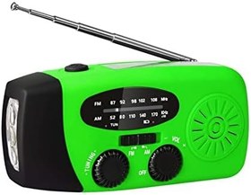 Resim Kablosuz Radyo - AM/FM Hoparlör Hava Durumu Radyosu - Cep Telefonu Şarjı için 2000mAh Güç Bankası, LED El Feneri Okuma Lambası, Pille Çalışan, USB Şarj 