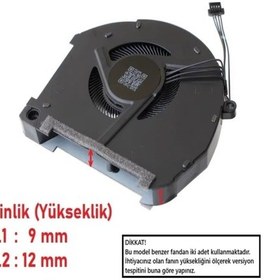Resim Casper Excalibur G900 Serisi Notebook Gpu Fanı Ver.2 - 12mm Sol Fan / Fan719v2 