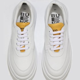 Resim Bueno Shoes Beyaz Sarı Deri Kadın Sneakers 01wt4704 