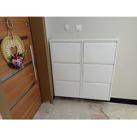 Resim KASER 3 3 Kapaklı Metal Ayakkabılık 