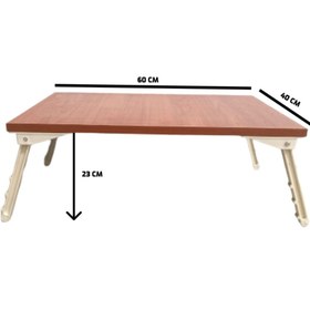 Resim Ankara Orman Ürünleri 60 cm X 40 cm Portatif Katlanabilir Yatak Koltuk Üstü Laptop Bilgisayar Sehpası 