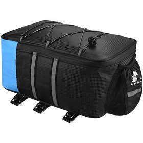 Resim Reedark Mavi Bisiklet Raf Çantası, Pu+köpük Malzeme, 31x20x15 Cm, 255g, Yük Taşıma Fonksiyonu Mavi 
