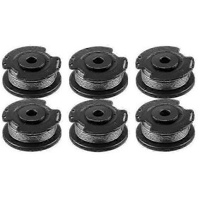 Resim Bosch 18, 18-230, 18-260 Çim Biçme Makinesi İçin 6'lı Paket Makara Misinası Siyah 