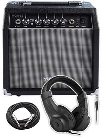 Resim Midex MGA-35BK-HD Elektro Gitar Amfisi 35 WATT Gain Özelliği Kulaklık Çıkışı 