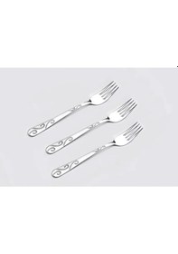 Resim Viatom Çelik 12 Kişilik Sarmal Model Kahvaltı Çatalı 