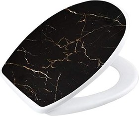 Resim Geseus Home Siyah Granit Desen Klozet Kapağı 