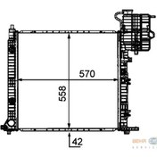 Resim BEHR Cr 681 000p A6385012201 Mercedes Tüm Araçlar 2 Yıl Su Radyatörü Vito 110 D K.lı 96> 