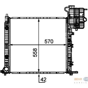 Resim BEHR Cr 681 000p A6385012201 Mercedes Tüm Araçlar 2 Yıl Su Radyatörü Vito 110 D K.lı 96> 