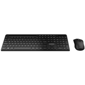 Resim Everest KM-730 Siyah Kablosuz Q Multimedia Klavye + Mouse Set 