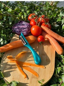 Resim Solingen Pırıltılı Turkuaz Dik Soyacak Paslanmaz Alman Çeliği, Ergonomik Sap, Yüksek Keskinlik-261 Mavi 