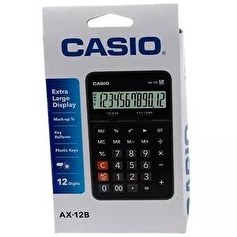 Resim Casio AX-12B 12 Haneli Masa Üstü Hesap Makinesi 