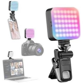 Resim Pazly Mini Rgb Led Video Işık - 2500k-9000k Renk Sıcaklığı, 8 Sahne Efekti, Taşınabilir Ve Şarj Edilebilir 