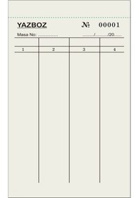 Resim Yazboz Oyun Kağıdı 4 Bölmeli 100 Cilt 