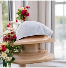 Resim Shopiolog Yazlık Spor İtalyan Fılet Model Erkek London Kasket Buz Mavisi Buz Mavi 