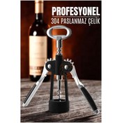 Resim MBB ETİCARET Tirbuşon Şarap Açacağı ve Şişe Açacağı 304 Paslanmaz Çelik 