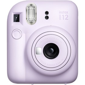 Resim Fujifilm Instax mini 12 Lila Fotoğraf Makinesi-10'lu Film-Kıskaçlı Stand-PVC Albüm ve Simli Pleksi Kılıf Seti 