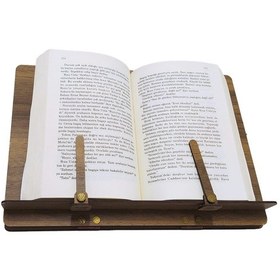 Resim Aswood Ahşap Kitap Okuma Standı Tablet Tutucu Rahle 