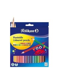 Resim Pelikan Kuru Boya Kalemi Üçgen 24 Lü Kutu 