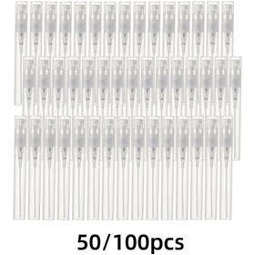 Resim 50/100 adet 2 3 5ml Plastik Damlatıcı Şişeler, Kokusuz, Parfüm Örneği Konteyneri İçin 