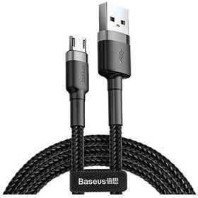 Resim Baseus Cafule Serisi USB Kablo Micro USB 2.4A, 1M Siyah-Gri 