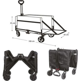 Resim Freecamp Katlanır & Taşınabilir Plaj - Kamp Arabası 120 Litre 